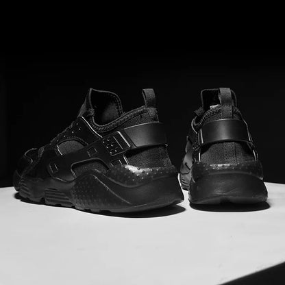 On-foot shot of men's comfort sneakers, great for daily wear & enhancing urban street style.