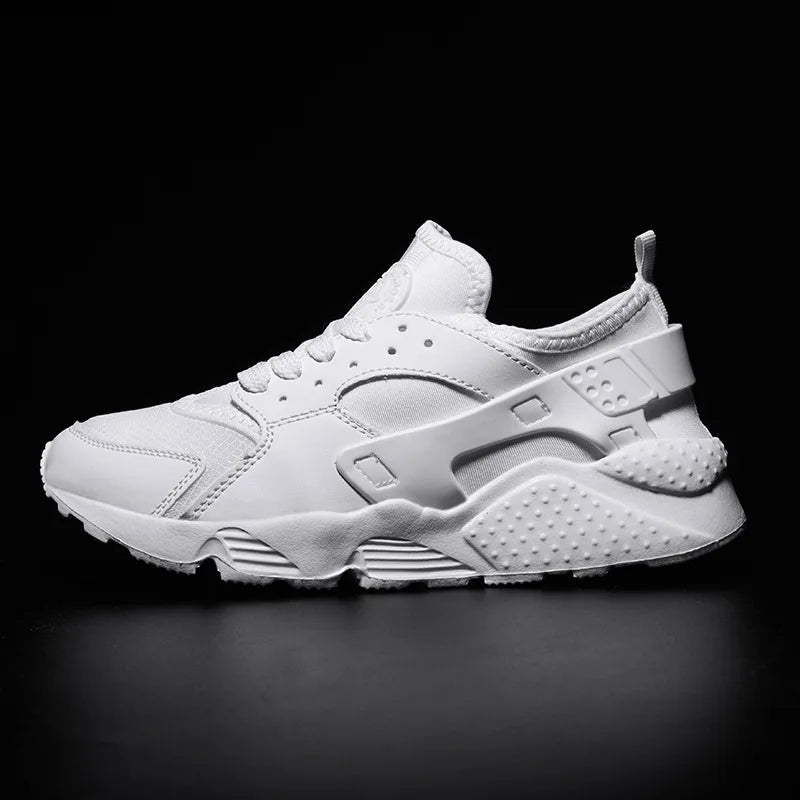 Back view of men's fashion sneakers, featuring unique design elements & all-day comfort.