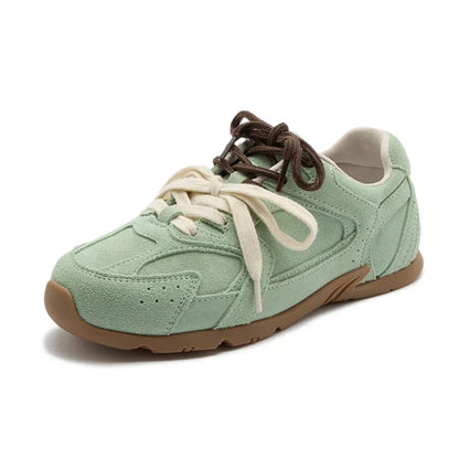 Men's stylish comfort sneakers with unique double lace design and padded sole for everyday wear.