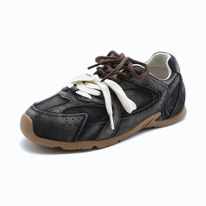 Comfortable men's athletic sneakers with padded sole & stylish double lace, ideal for active everyday wear.