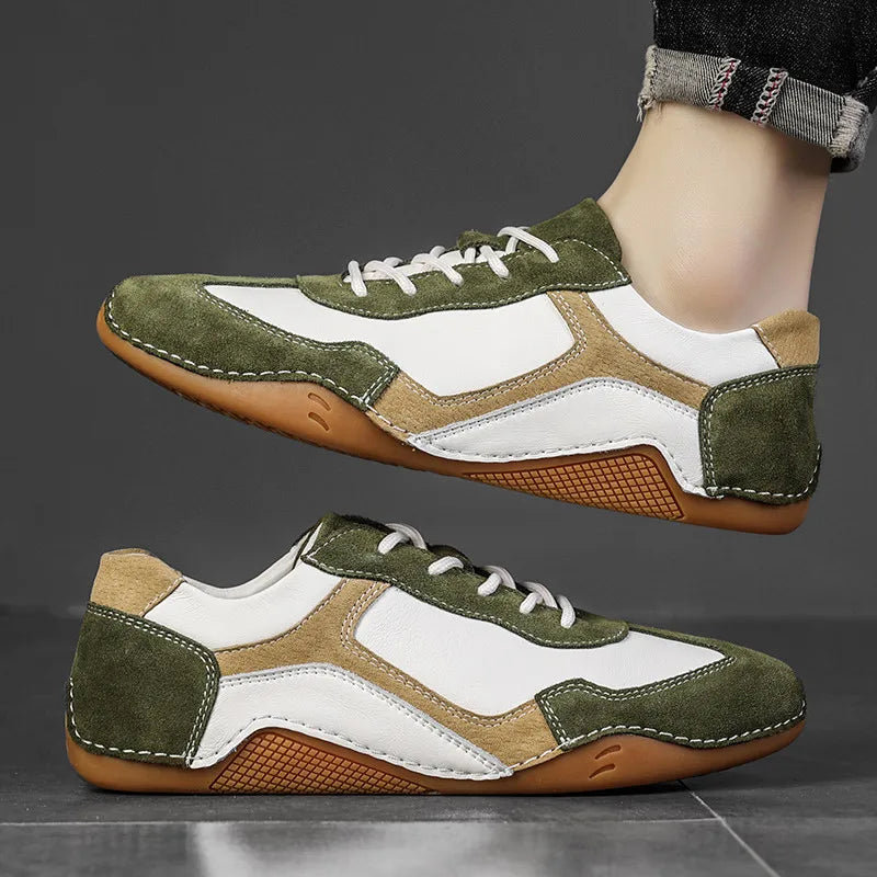 Men's stylish gum sole sneakers, perfect for everyday casual wear & streetwear fashion.