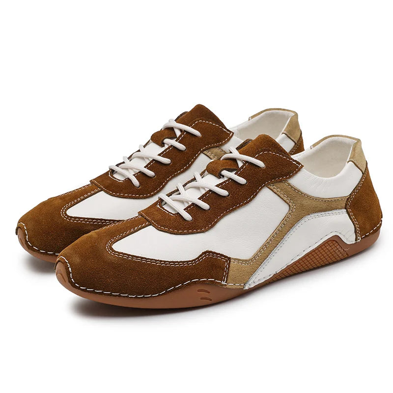 Men's comfortable and stylish low-top gum sole sneakers, perfect everyday casual footwear.