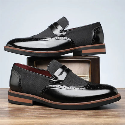 Easy-to-wear men's slip-on loafers, comfortable & stylish for daily fashion.