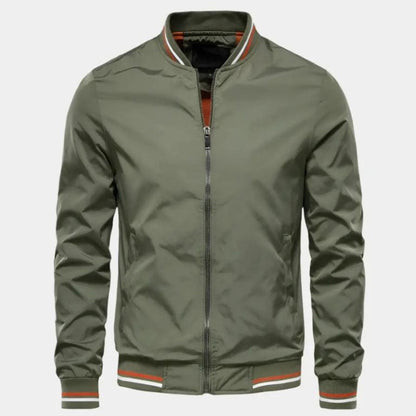 Versatile men's bomber jacket, stylish and lightweight, suitable for all-season wear and easy layering.