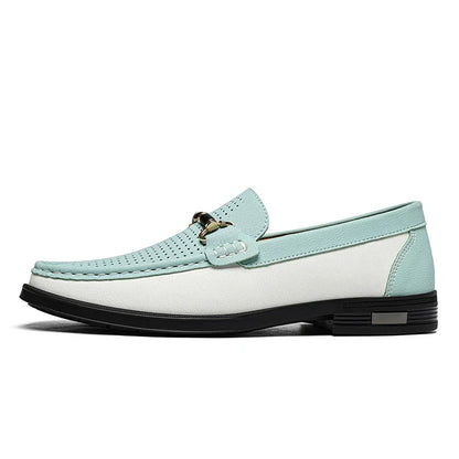 Smart casual men's perforated bit loafers, a versatile and comfortable addition to any outfit.