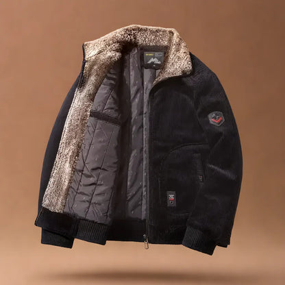 Modern men's ridge jacket for a stylish, comfortable everyday look in fall and winter.