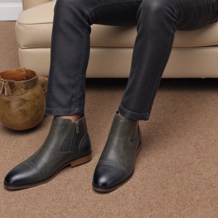 High-quality men's slip-on Chelsea boots, blending comfort and timeless style effortlessly.