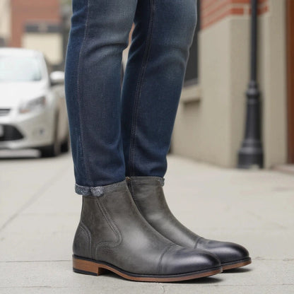 Men's fashion-forward slip-on Chelsea boots, an essential for a versatile wardrobe.