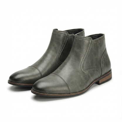 Comfortable men's slip-on Chelsea boots, great for both business casual & weekend wear.