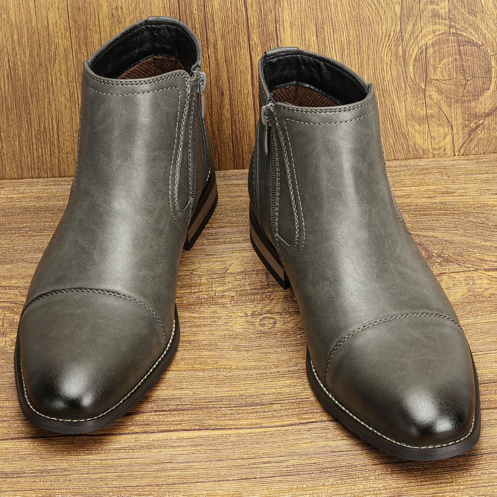 Elegant men's slip-on Chelsea dress boots, ideal for formal or smart casual outfits.