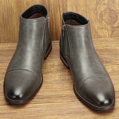Elegant men's slip-on Chelsea dress boots, ideal for formal or smart casual outfits.