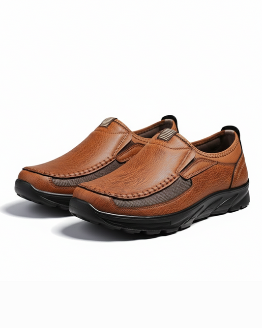 Men's stylish slip-on loafers for everyday comfort; lightweight casual walking shoes.