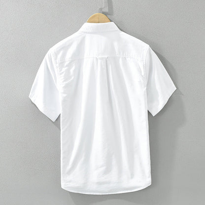 Stylish men's short-sleeve striped button-up shirt, a must-have for casual summer fashion. Lightweight & comfortable.