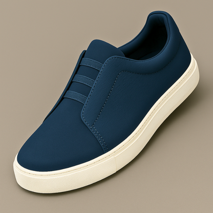 Modern men's grey fashion sneakers with a comfortable fit. Ideal for casual everyday walking and style.