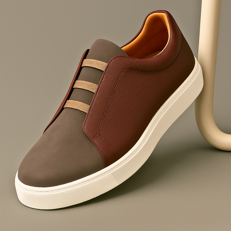 Premium men's black everyday sneakers, offering stylish comfort. Perfect for modern casual footwear.
