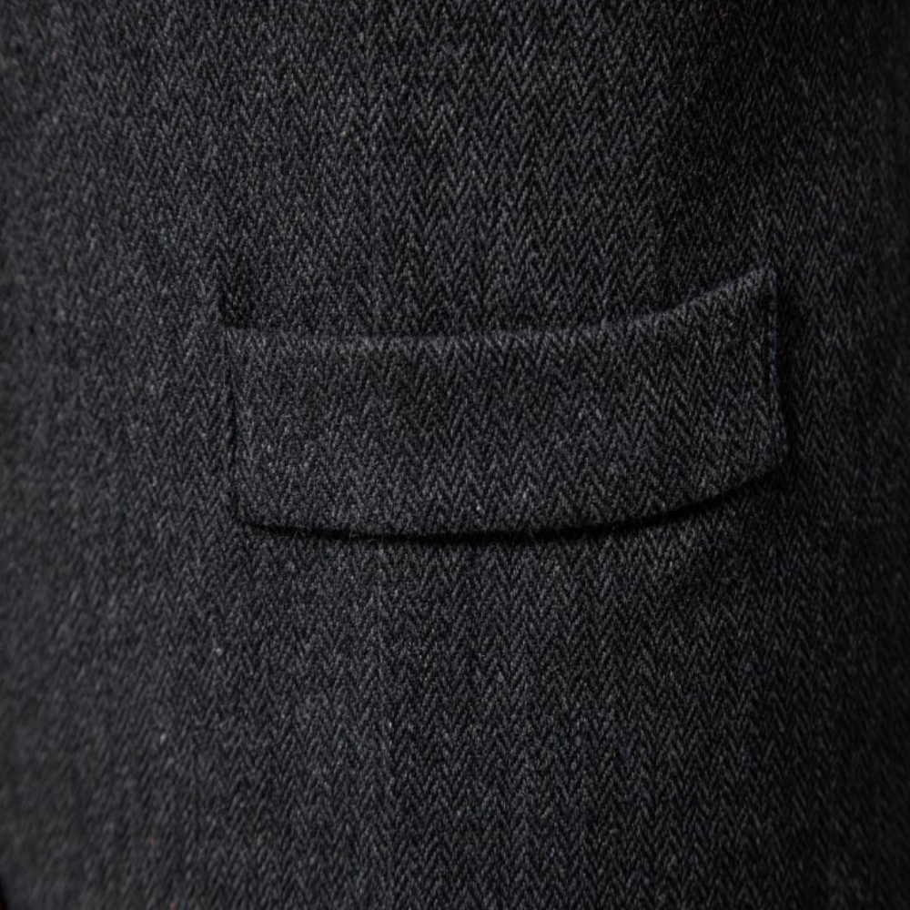Versatile men's wool blend gilet, ideal for adding a sophisticated layer to any modern outfit.