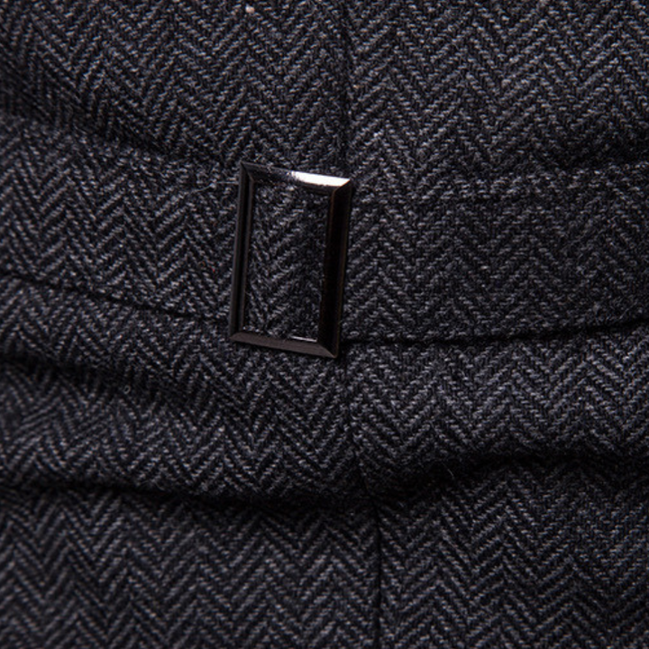 Elegant men's tailored wool blend vest, perfect for formal events or professional smart office attire.