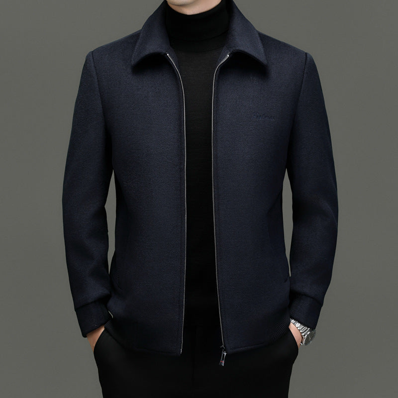 Men's stylish zip-front jacket, classic fit, perfect for casual everyday outerwear.