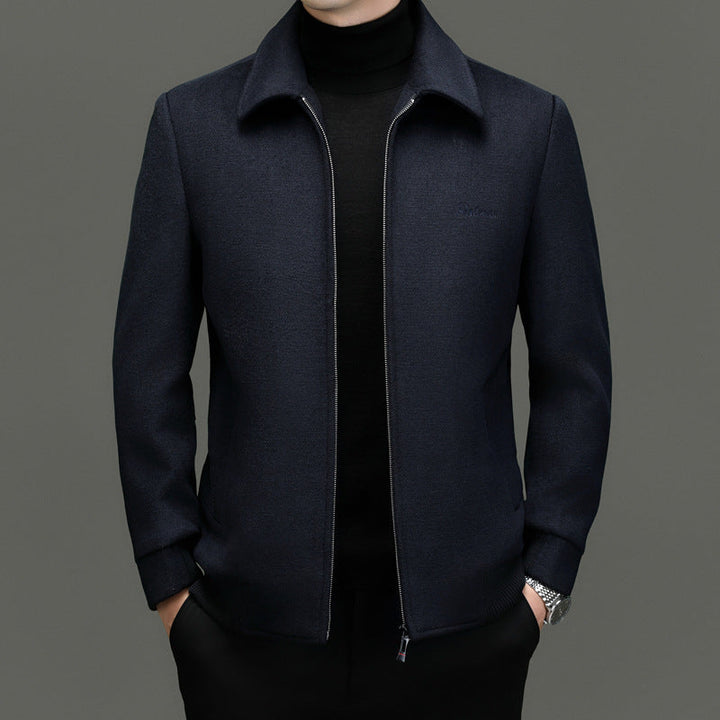 Men's stylish zip-front jacket, classic fit, perfect for casual everyday outerwear.
