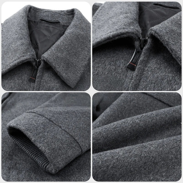 Comfortable men's everyday zip jacket, relaxed fit outerwear, great for fall & winter.