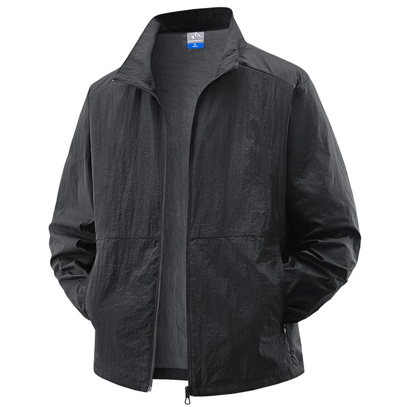 Men's SunShield lightweight cycling jacket for outdoor performance & UV protection.