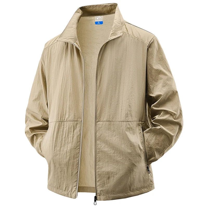 Breathable men's cycling windbreaker, perfect for outdoor running & active sports.