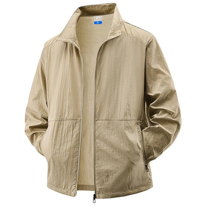 Breathable men's cycling windbreaker, perfect for outdoor running & active sports.