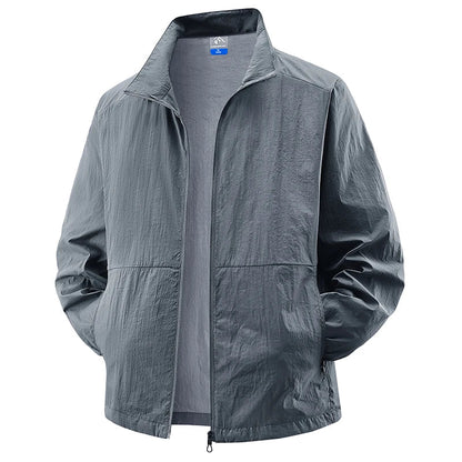 SunShield men's active performance jacket, lightweight for cycling, running, and hiking.