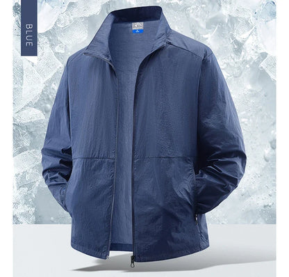 Lightweight men's sun protection jacket, a windbreaker for all outdoor activities.