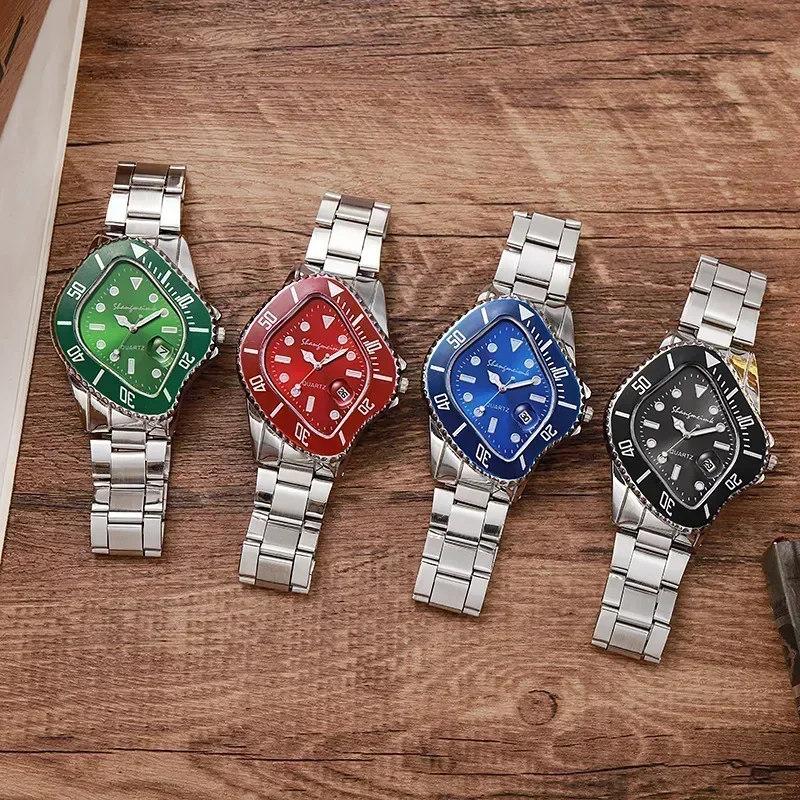 A striking men's surreal watch, an artistic fashion accessory with a unique timewarp dial.