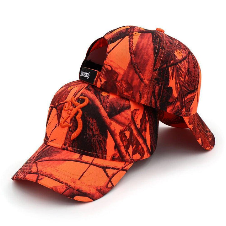 Camouflage tactical hat for men, offering sun protection during fishing trips.