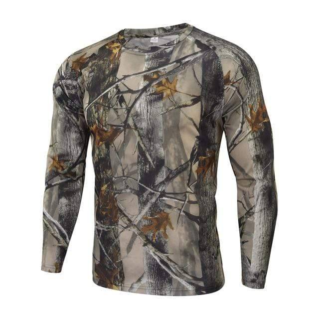 Cordura men's tactical long sleeve shirt, camouflage pattern for hiking