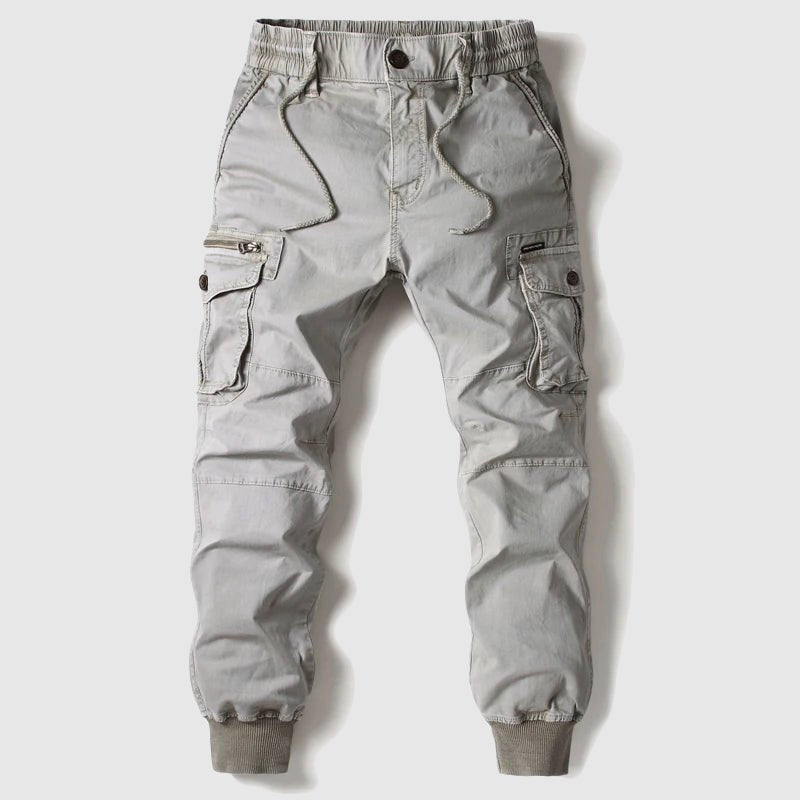 Durable men's tactical joggers with multiple pockets, ideal for casual and outdoor use.