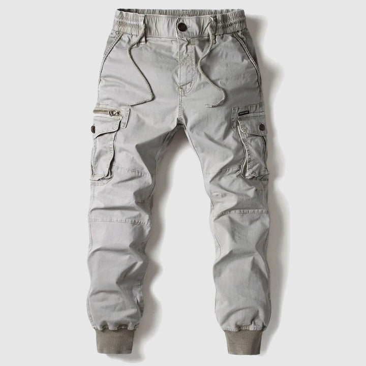 Durable men's tactical joggers with multiple pockets, ideal for casual and outdoor use.