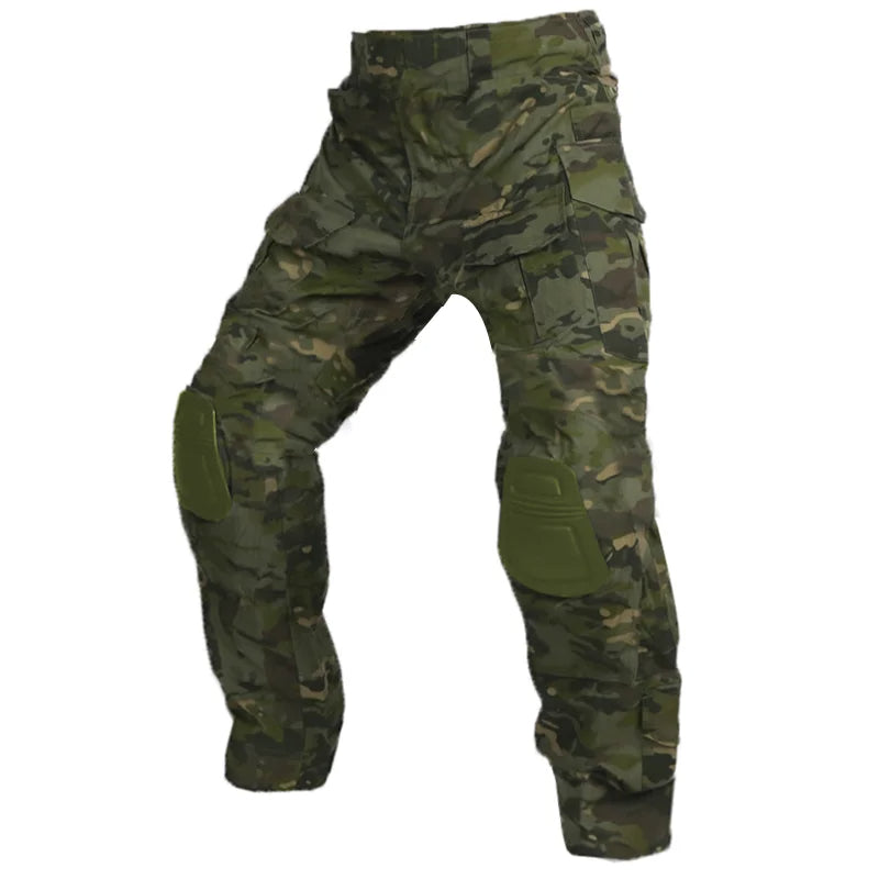 Men's hiking pants: tactical design, multiple pockets, & built-in knee pads for ultimate utility.