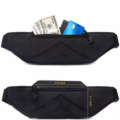 Durable utility men's tactical waist pack holster. Multi-pocket fanny pack for concealed carry & outdoor gear.