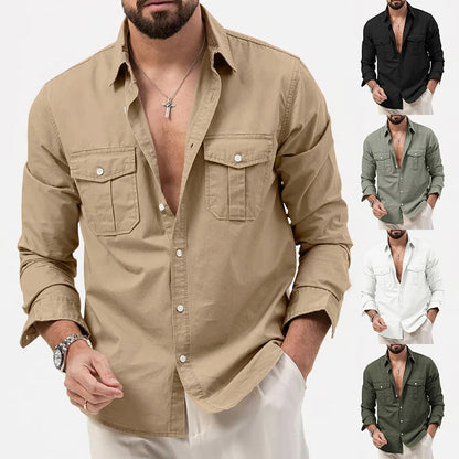 Premium Men's Tailored Bedford Ironclad shirt. Long sleeve button-up, professional & casual, durable & easy care.