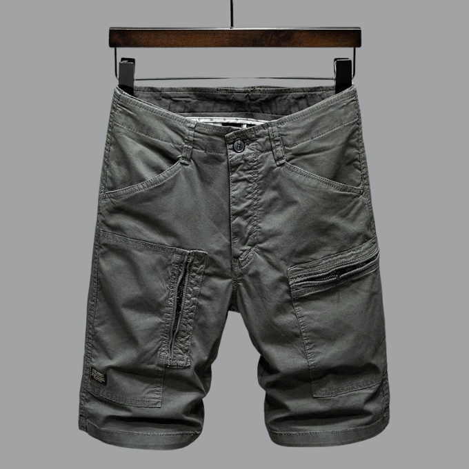 Durable men's utility shorts with a tailored fit. Perfect for casual wear and outdoor summer activities.