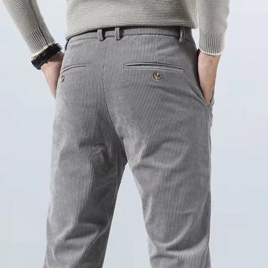 Men's tailored comfort dress pants for versatile everyday style & formal wear.