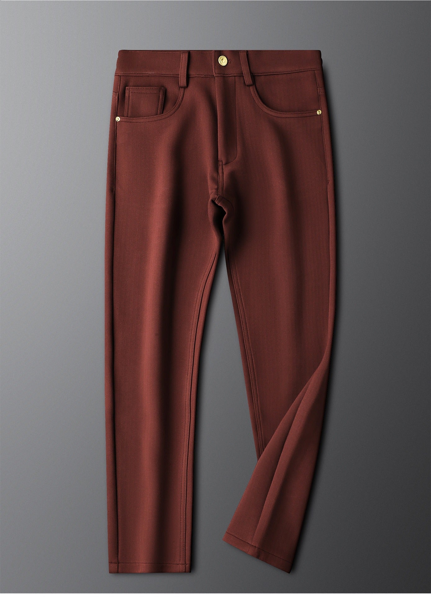 Smart casual men's tailored herringbone trousers, combining comfort with sharp, modern style.