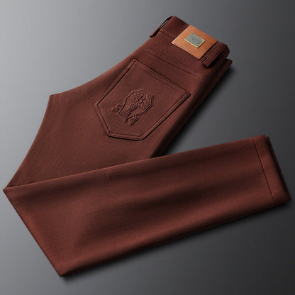 Classic men's tailored trousers, perfect dress pants for both formal events and smart casual style.