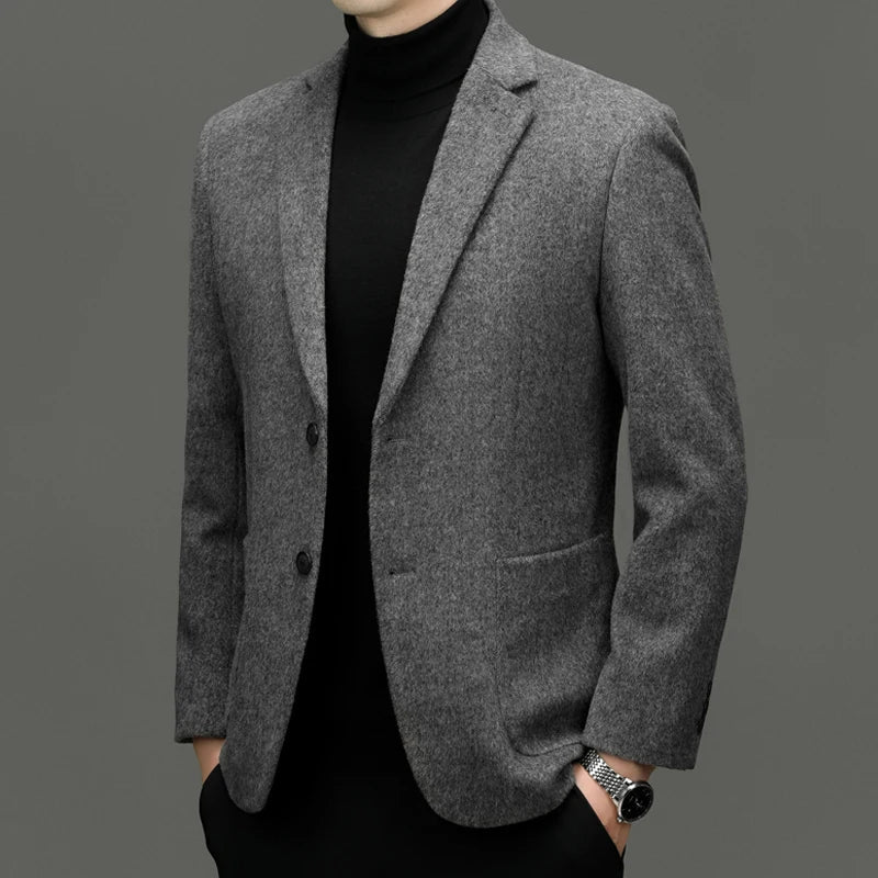 Men's formal tailored blazer, a stylish outerwear choice for business, professional and smart casual looks.