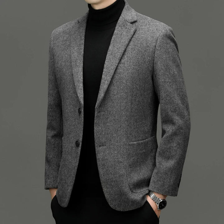 Men's formal tailored blazer, a stylish outerwear choice for business, professional and smart casual looks.