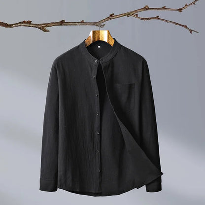 Tailored fit men's button-up shirt, a modern and comfortable choice for any occasion.