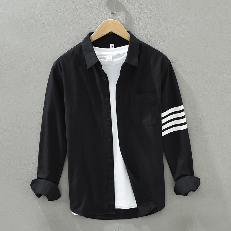 Stylish men's tailored lightweight long-sleeve shirt. Perfect for casual wear, office or versatile layering.