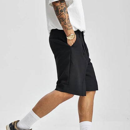 Versatile men's tailored activewear shorts. Ideal for athletic pursuits, casual wear, & summer comfort.