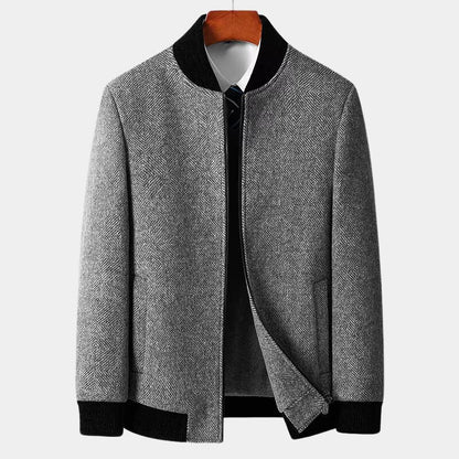 Stylish men's tailored jacket, perfect outerwear for a smart casual or formal men's fashion statement.