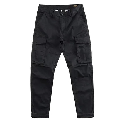 Versatile men's tapered cargo pants, suitable for casual, workwear, and outdoor activities with a stylish fit.