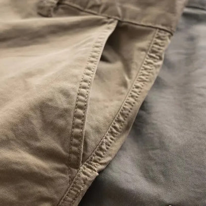Comfortable men's tapered cargo pants, designed for soft everyday wear, ideal for relaxed casual outfits.