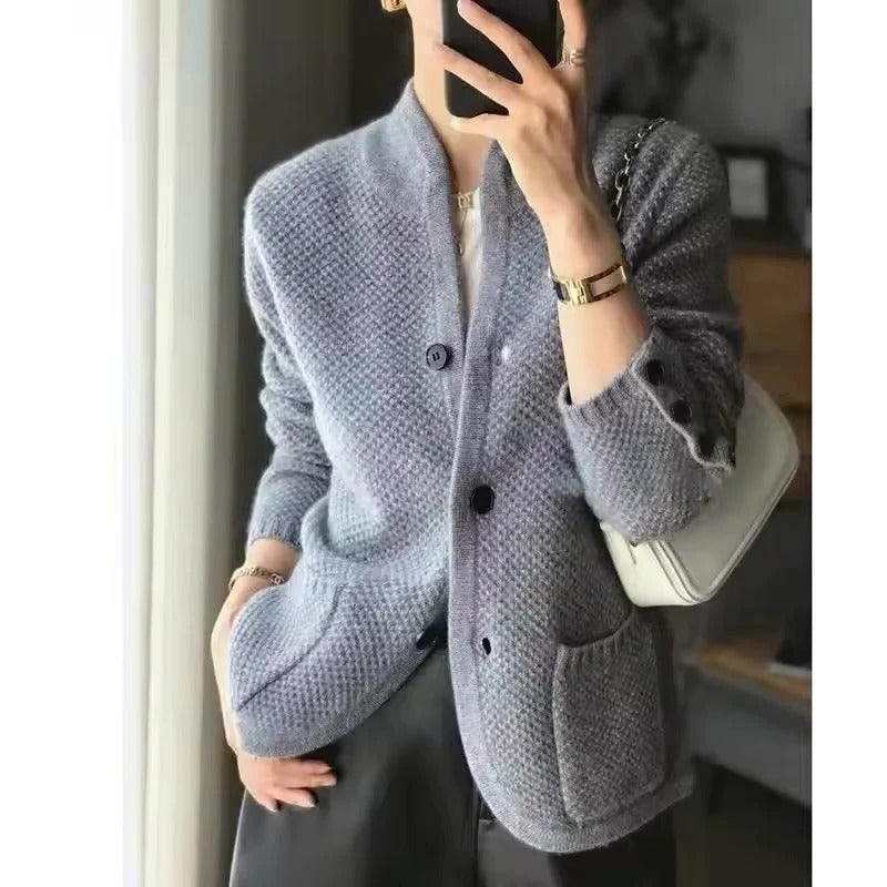 Men's thick wool winter sweater jacket, offering ultimate warmth and stylish comfort for cold weather.